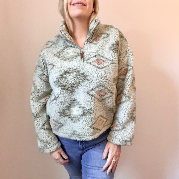 Thread & Supply Aztec Shaggy Pullover Shacket - Picture 7 of 14